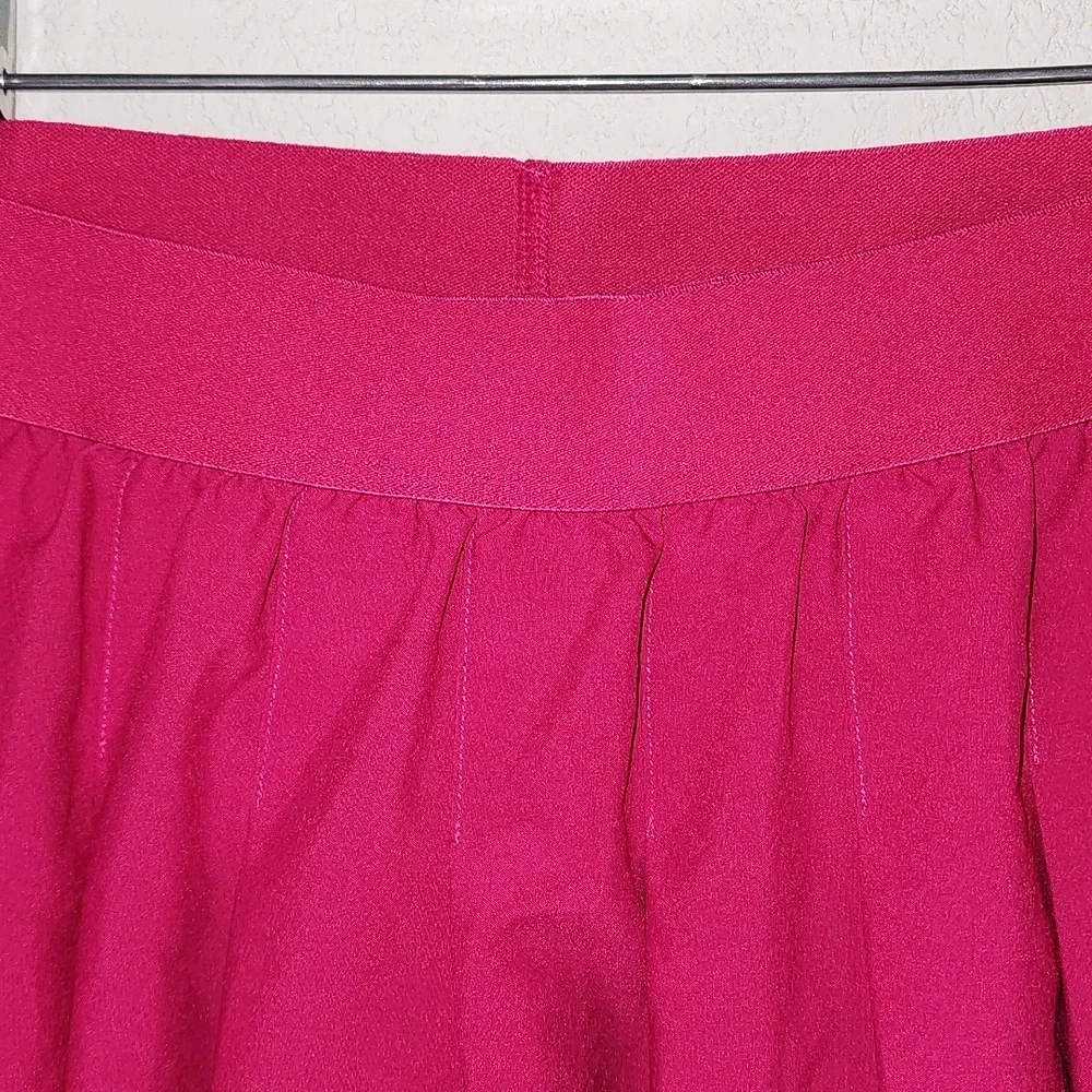 ALO Yoga Varsity Tennis Magenta Crush Pink Pleated Mini Skirt Skort Size Small